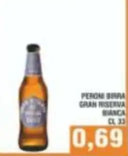 Bitar Peroni birra gran riserva bianca offerta