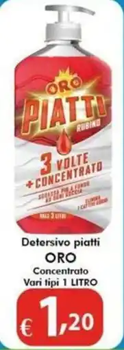 Bernava Detersivo piatti ORO Concentrato offerta