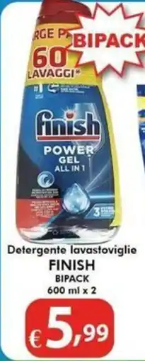 Bernava Detergente lavastoviglie FINISH BIPACK offerta