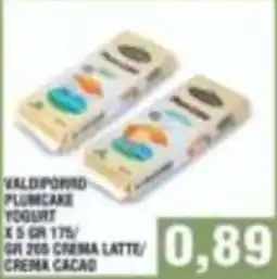 Bitar Valdiporco plumcake yogurt offerta