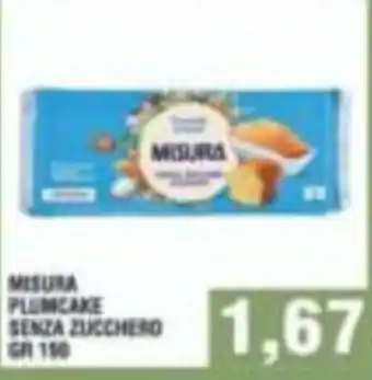 Misura plumcake senza zucchero