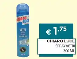 DB detersivi Chiaro Luce spray vetri offerta