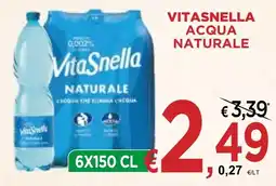 Jero Market VitaSnella acqua naturale offerta