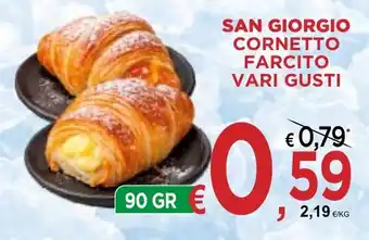 Jero Market San Giorgio cornetto farcito vari gusti offerta