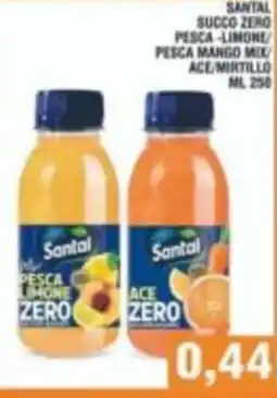 Bitar Santal succo zero pesca-limone offerta