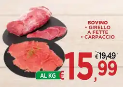 Jero Market Bovino girello a fette carpaccio offerta