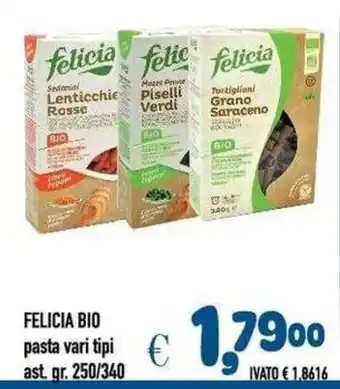 Felicia Bio pasta vari tipi