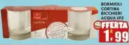 Maury's Bicchieri acqua Bormioli Cortina offerta