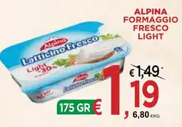 Jero Market Alpina formaggio fresco light offerta