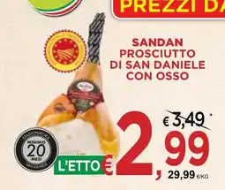 Jero Market Sandan Prosciutto di San Daniele con osso offerta