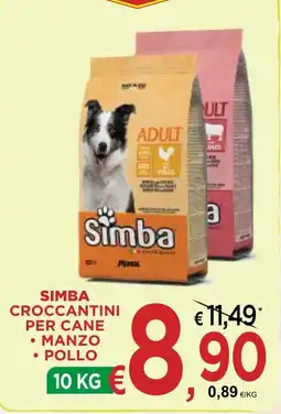 Jero Market Simba croccantini per cane manzo pollo offerta