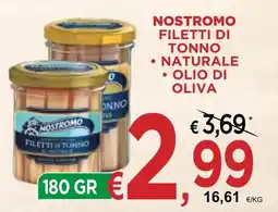 Jero Market Nostromo filetti di tonno naturale offerta