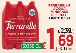 Jero Market Ferrarelle acqua minerale eff. nat. offerta