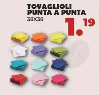 Tovaglioli punta a punta