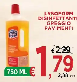 Jero Market Lysoform disinfettante greggio pavimenti offerta