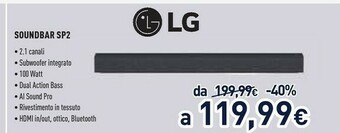 Unieuro Soundbar offerta