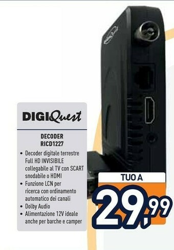 Unieuro Decoder digitale terrestre offerta