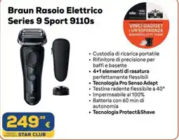 Euronics Tufano Braun Rasoio Elettrico Series 9 Sport 9110s offerta