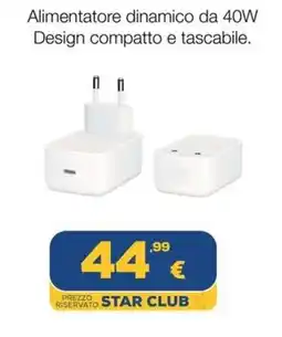 Euronics Tufano Alimentatore dinamico offerta