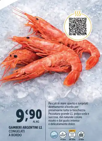 Gamberi argentini L1 congelati a bordo