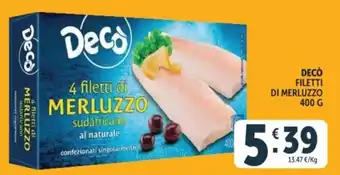 Decò filetti di merluzzo sudafricano