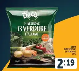 Deco Superfreddo Decò minestrone 13 verdure italiano offerta