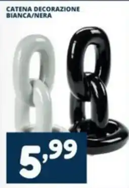 Cossuto Catena decorazione bianca/nera offerta