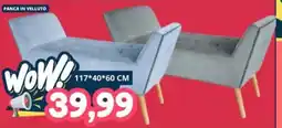 Cossuto Panca in velluto offerta