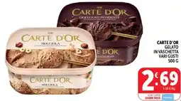 Gourmet Déco Carte d'Or gelato in vaschetta vari gusti offerta