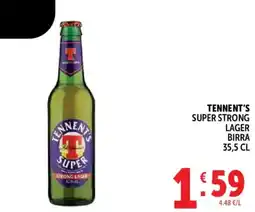 Gourmet Déco Tennent's Super Strong Lager offerta