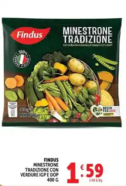 Gourmet Déco Findus Minestrone Tradizione con verdure IGP e DOP offerta