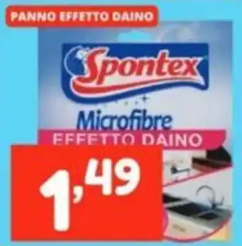 Spontex panno microfibra effetto daino
