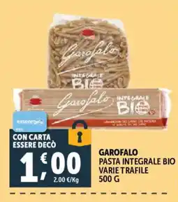 Gourmet Déco Garofalo pasta integrale bio varie trafile offerta
