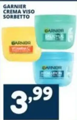 Cossuto Garnier crema viso sorbetto offerta