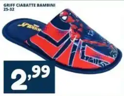 Cossuto Griff ciabatte bambini offerta
