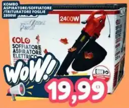 Cossuto Eolo soffiatore aspiratore elettrico offerta