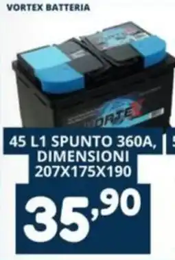 Cossuto Vortex batteria offerta