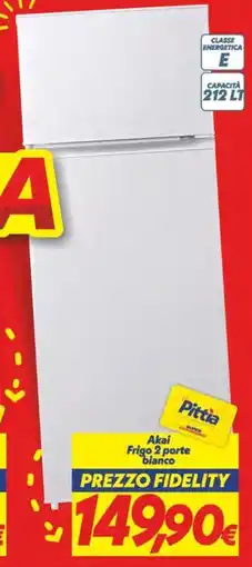 Iper Super Conveniente Akai Frigo 2 porte bianco offerta
