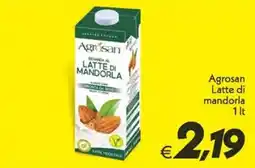 Iper Super Conveniente Agrosan Latte di mandorla offerta
