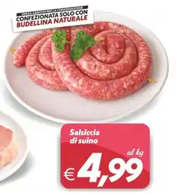 Iper Super Conveniente Salsiccia di suino offerta