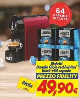 Iper Super Conveniente Bialetti Bundle Gioia red/white/black offerta