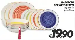 Iper Super Conveniente Rainbow servizio piatti offerta