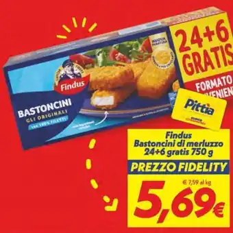Iper Super Conveniente Findus Bastoncini di merluzzo offerta