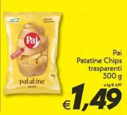 Iper Super Conveniente Pai Patatine Chips trasparenti offerta