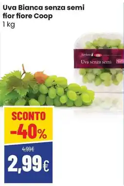 Coop Uva Bianca senza semi fiore fiore Coop offerta