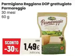 Coop Parmigiano Reggiano DOP grattugiato Parmareggio offerta