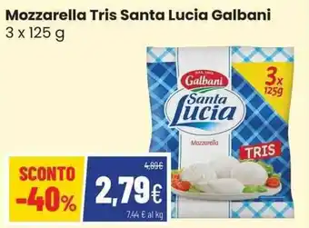 Mozzarella Tris Santa Lucia Galbani