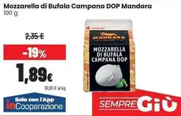 Coop Mozzarella di Bufala Campana DOP Mandara offerta