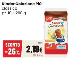 Coop Kinder Colazione Più classico offerta
