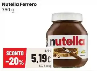 Coop Nutella Ferrero offerta